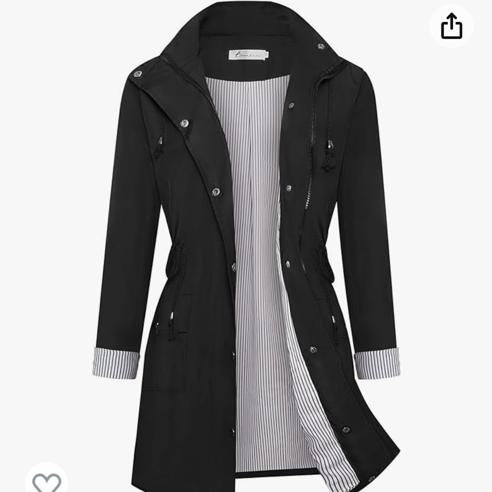 Twinklady Rain Jacket Women Windbreaker